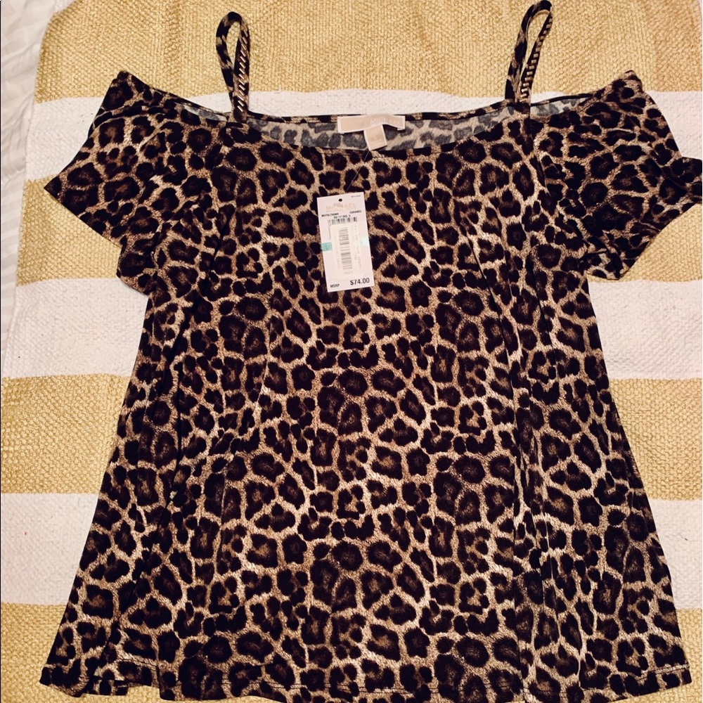 NWT Michael Kors leopard shirt!